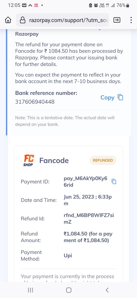 vishwadeep (@vishwad12262952) on Twitter photo <a href="/RazorpayCare/">Razorpay Care</a> <a href="/Razorpay/">Razorpay</a> <a href="/UPICare/">UPI Care</a> <a href="/CNBC_Awaaz/">CNBC-AWAAZ</a> <a href="/RBI/">ReserveBankOfIndia</a> where is the refund amount its 10 days gone by, UPI is far superior than razorpay, this we can see.They don't wait for 7 days in 2-3 hours payment gets reversed. Screenshot attached.MODI Ji made in india is really rocking & Fast <a href="/RazorpayCare/">Razorpay Care</a> <a href="/Razorpay/">Razorpay</a> <a href="/UPICare/">UPI Care</a> <a href="/CNBC_Awaaz/">CNBC-AWAAZ</a> <a href="/RBI/">ReserveBankOfIndia</a> where is the refund amount its 10 days gone by, UPI is far superior than razorpay, this we can see.They don't wait for 7 days in 2-3 hours payment gets reversed. Screenshot attached.MODI Ji made in india is really rocking & Fast