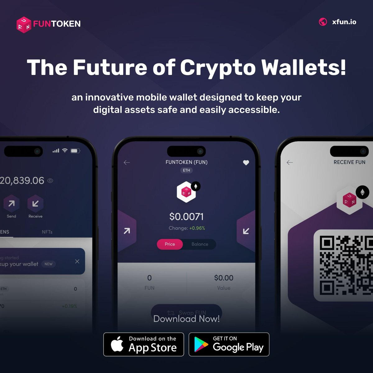 FUNtoken_io's tweet photo. π Welcome to the future of wallets! XFUN Wallet 2.0 combines the best of security, convenience, and gas-free transactions.
Take control of your digital assets today. #XFUNWallet #FutureofWallets #DigitalAssets
https://t.co/IVfsxjqp9Q https://t.co/qXhhcLJ5qb