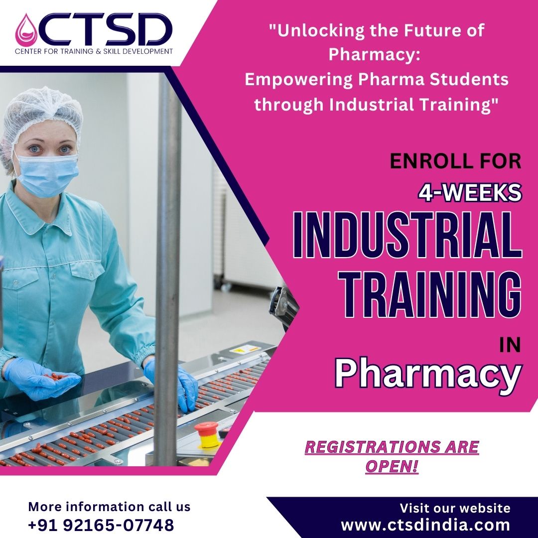 ctsd_india's tweet photo. Embark on a journey of discovery and growth in the pharma industry with our transformative 4-week industrial training program.
#CTSD #industrialtraining #Pharmaindustry #industrialtraininginchandigarh #pharmacareer #RegisterNow #pharmastudent #pharmastudent #pharmastudentslife https://t.co/3n6FV7H4US