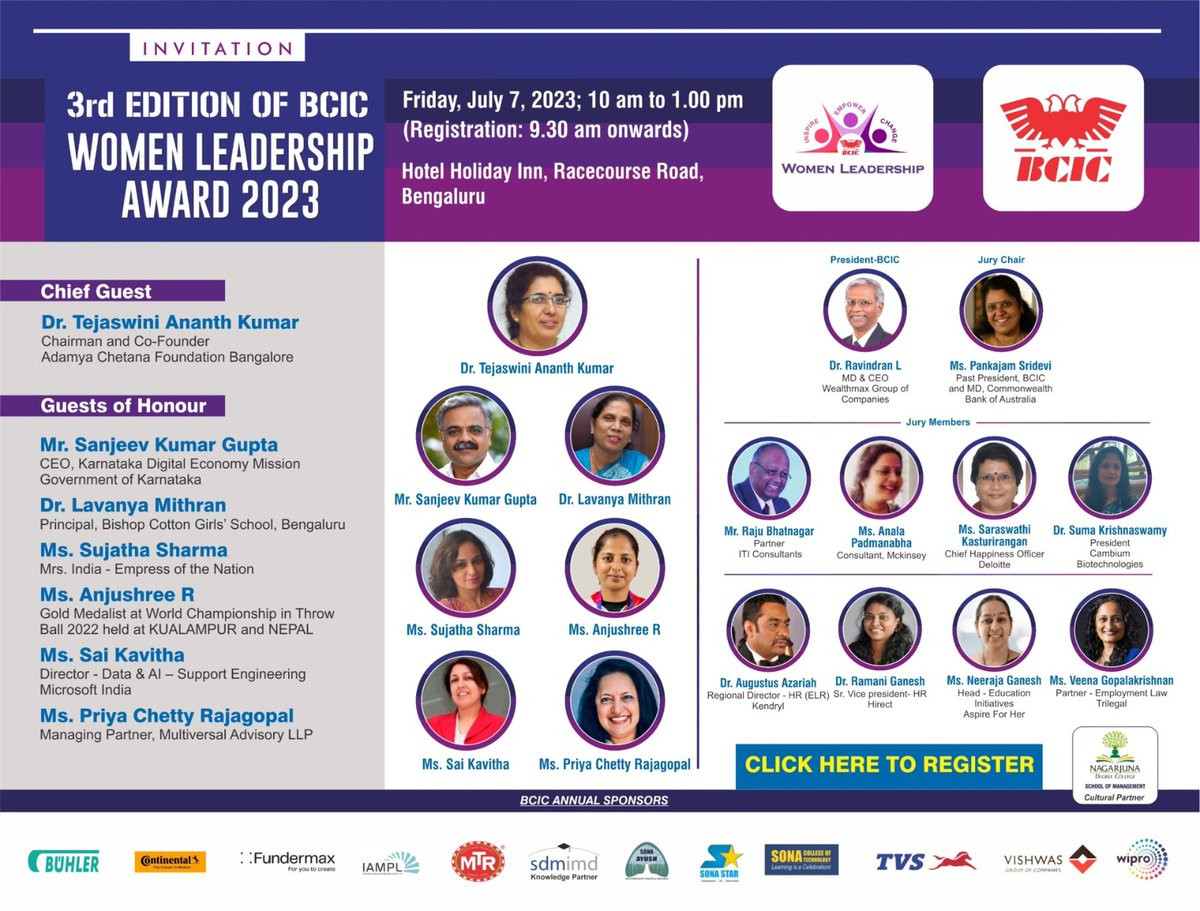 BCIC_Karnataka's tweet photo. 🙏🏻ನಮಸ್ಕಾರ 🙏🏻

𝙅𝙊𝙄𝙉 𝙏𝙃𝙀 𝘾𝙀𝙇𝙀𝘽𝙍𝘼𝙏𝙄𝙊𝙉𝙎 - Award Ceremony of 𝟑𝙧𝙙 𝙀𝙙𝙞𝙩𝙞𝙤𝙣 𝙤𝙛 𝘽𝘾𝙄𝘾 𝙒𝙤𝙢𝙚𝙣 𝙇𝙚𝙖𝙙𝙚𝙧𝙨𝙝𝙞𝙥 𝘼𝙬𝙖𝙧𝙙 𝟐𝟎𝟐𝟑 🏆 https://t.co/8KZACUbUrm