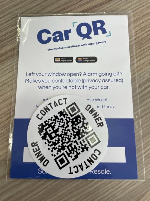 Today we're starting our first ever mass door drop of Car QR - our smart windscreen sticker. 000s! 

Register Now Pay Later means folks can set it up, get using our wider tools and get unlimited forever use for a 1-time upgrade. It still receives notes even if they don't.
