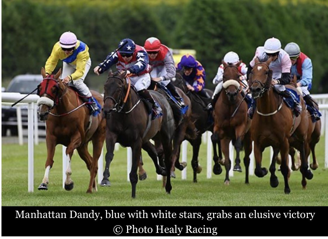 TCoyleRacing's tweet photo. Delighted to get a winner last night @RoscommonRaces with one of the yard favourites Manhattan Dandy! Thrilled for the owners The Little Acorns syndicate and a great ride from Rob Whearty!! https://t.co/aoUWv4F8q4