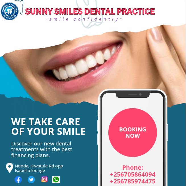 SmilesPractice's tweet image. Make a booking with us on any dental problem you may be having, the dentist is at your service.
#DentalImplants #Dentist #Uganda #ICAI #ArrestPraveshShukla #storm #Zaporizhzhia