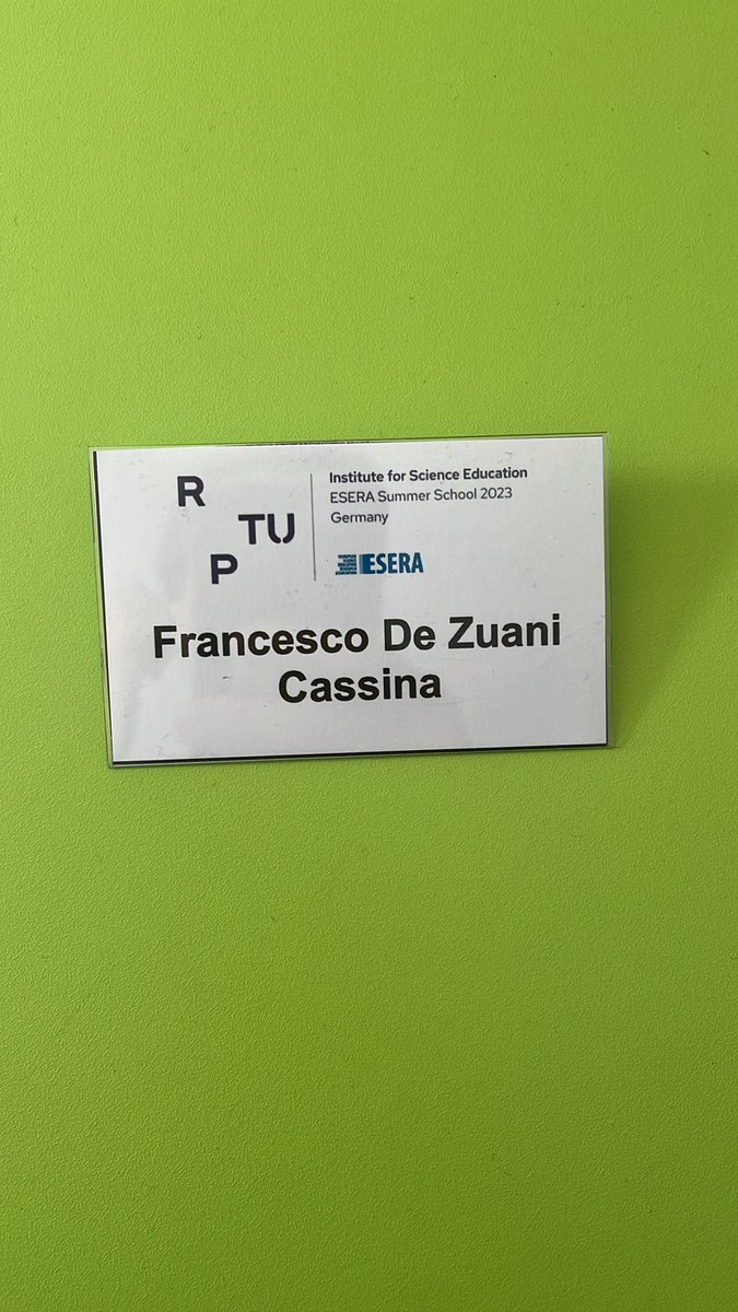 Really enjoying these days at #ESERASummerSchool23. Great conversations, great inspirations and feedbacks! Thanks <a href="/ESERA_org/">ESERA</a>