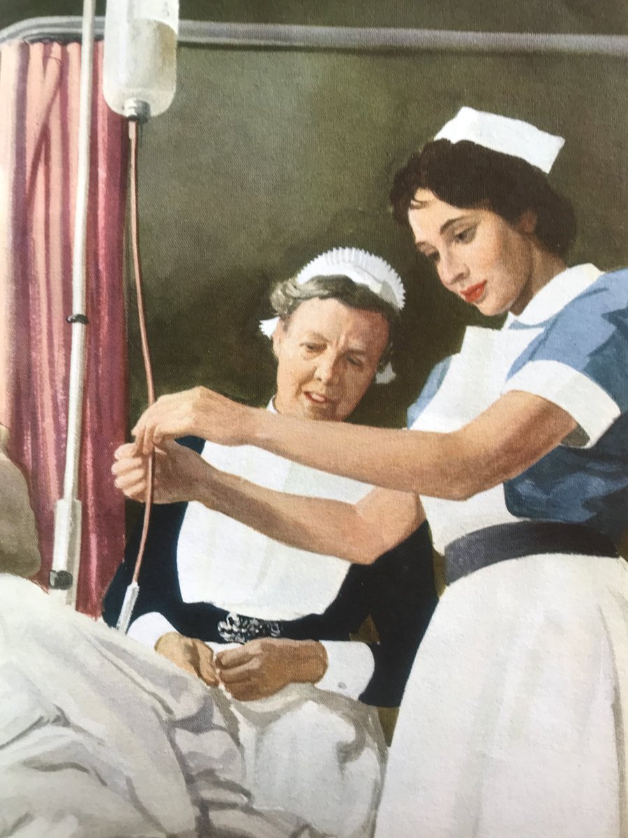 On this day 5th July 1948  the NHS was born. 
(Ladybird pictures 1963, Artist: John Berry)
