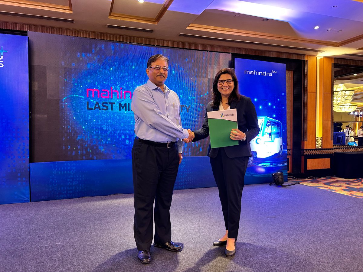 Thrilled to announce that <a href="/MahindraLMM/">Mahindra Last Mile Mobility</a> is now empaneled by  <a href="/sidbiofficial/">SIDBI (Small Industries Development Bank of India)</a> as part of “Mission 50K-EV4ECO” - Electrifying the last mile one Treo at a time!  

<a href="/NITIAayog/">NITI Aayog</a> <a href="/sudhenduj65/">Sudhendu J Sinha</a>