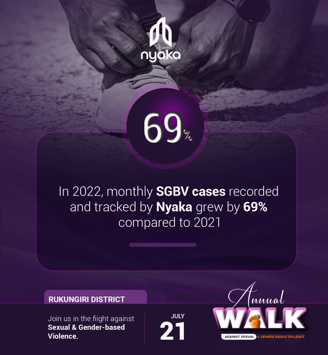 hassanmask001's tweet photo. Silence is not an option when it comes to Sexual and Gender Based Violence in our communities,it only perpetuates the cycle.Let's break the cycle of fear and take a stand
Join #NyakaWalk23 as we walk together, showing victims they are not alone and violence is not the norm https://t.co/OjQrKKXgvz