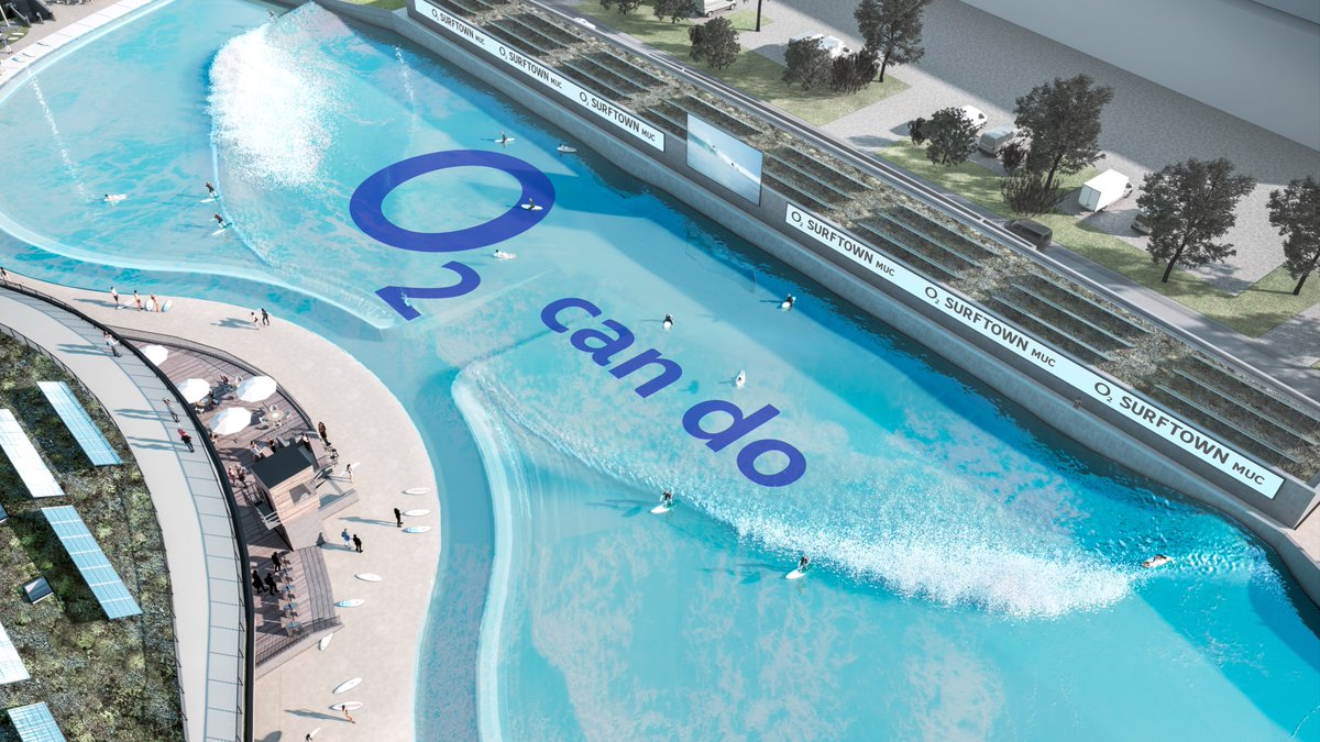 telefonica_de's tweet photo. o2 SURFTOWN MUC - o2 Telefónica wird namensgebender Partner von Europas spektakulärstem Surfpark. Die offizielle Eröffnung ist für den Frühsommer 2024 geplant.👉 https://t.co/X3AQsH18OM  @o2cando #o2 #cando https://t.co/9qap1XzJDn
