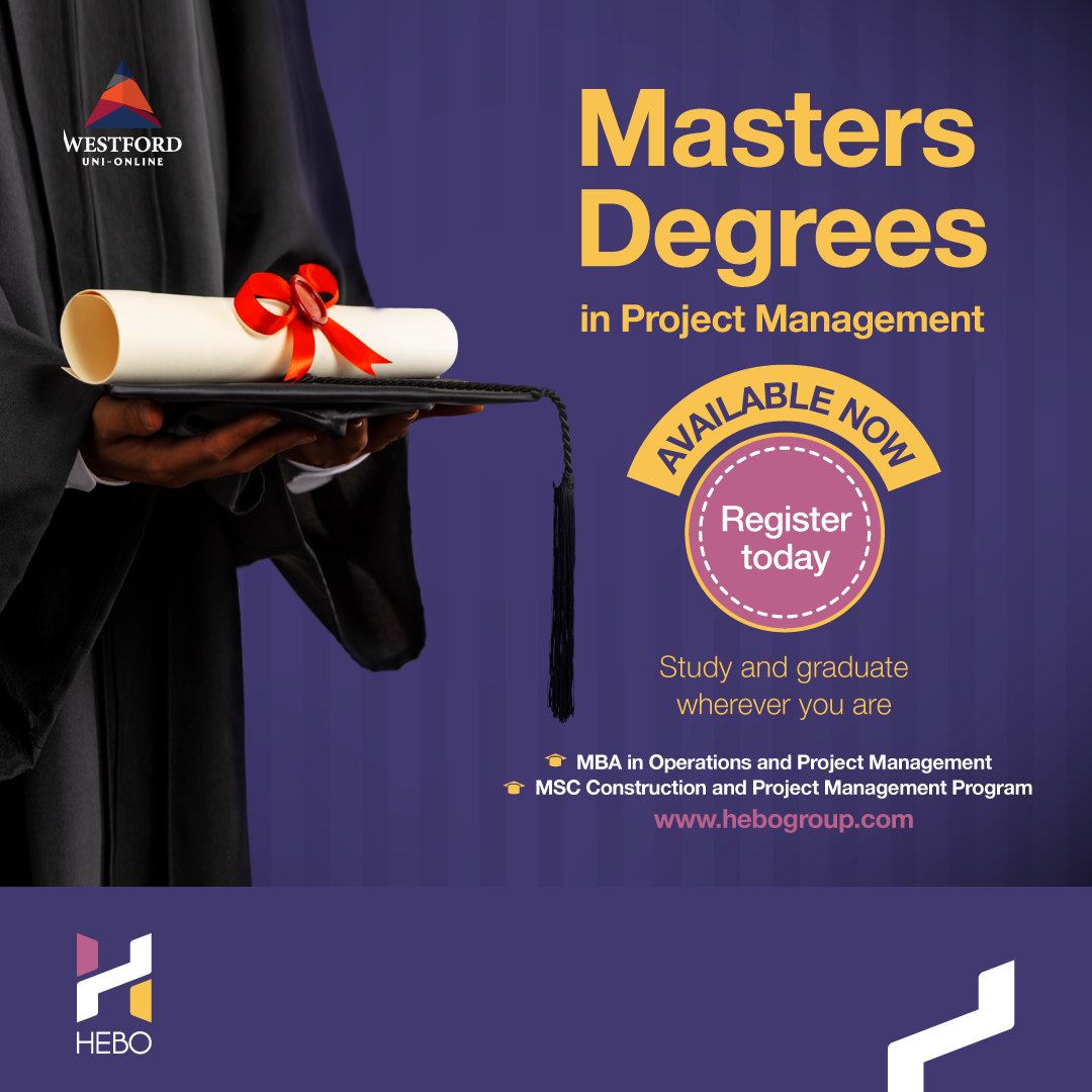Big news from HEBO Consult! 📢 We've teamed up with <a href="/WestfordUni/">Westford Global Education</a> <a href="/Westfordonline/">Westford Online</a>  and Abertay University to facilitate Masters Degrees in Project Management. Boost your career with these globally recognized, flexible programs. Ready to level up? Visit our website or DM us for