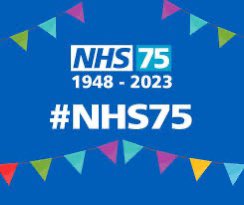 Happy 75th birthday to the NHS! Thank you to all the nurses, midwives, doctors, AHPs, domestics, porters, admin staff and everyone who make it such a special place to work. 💙 #happybirthdayNHS #75years