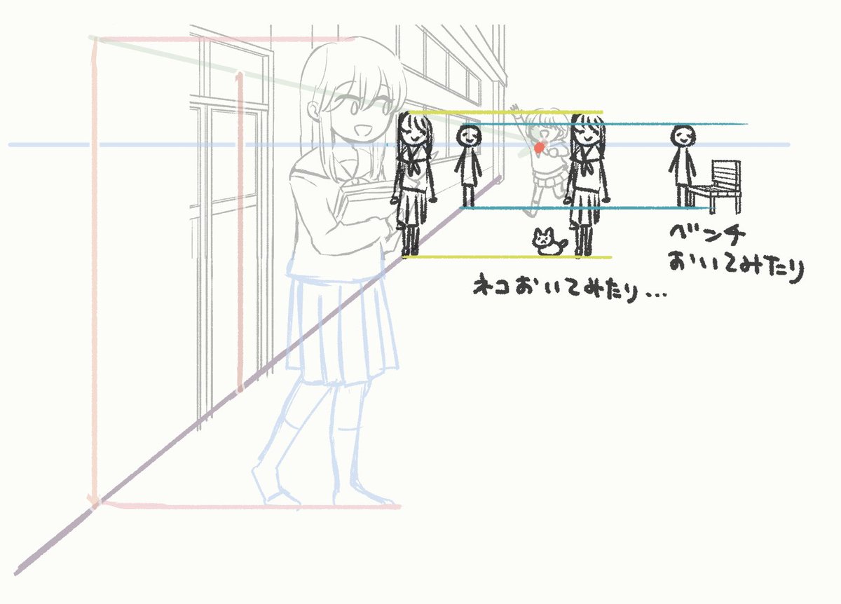今日は嵯峨美術大学さんで背景、パースの講義をして来ました!色々詰め込んで話してしまったのでパンクしているかと思います😅わからない所ありましたらメールやリプなどでぜひ聞いてみてください〜🙌今日話した内容はこちらの本にも載ってます!→ https://t.co/bZYu4ckfLs 