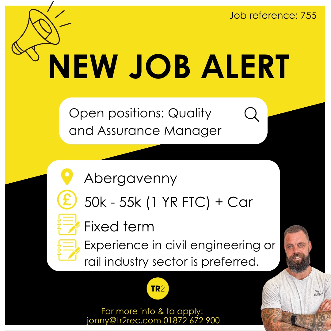 Tr2Rec's tweet image. 💥 NOW HIRING 💥 
📢 Quality and Assurance Manager 📢

👀 Caught your attention? Give Jonny a buzz or for more information check out our website!
tr2rec.com/job/quantity-s…

E: Jonny@tr2rec.com
T: 01872 672900
 
#TR2Recruitment #JobOpportunity #NowHiring #jobs