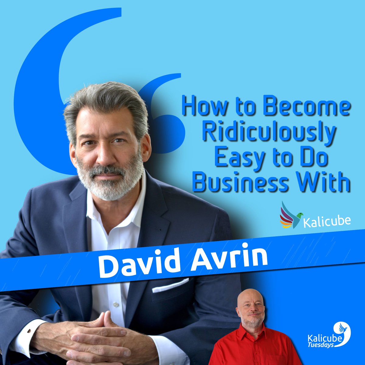 By becoming ridiculously easy to do business with, we can create #betterexperiences that promote loyalty &amp; #businessgrowth.

<a href="/DavidAvrin/">David Avrin</a> shares his amazing insights in this fantastic episode of Branded Search (and Beyond) with <a href="/jasonmbarnard/">𝄢 Jason Barnard 🇺🇦</a>.

Visit here &gt;
kalicubetuesdays.com/2023/july-2023…