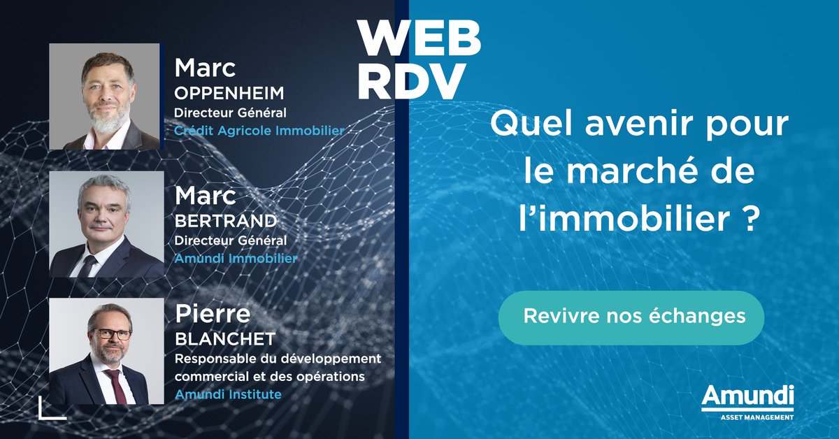 Amundi (@amundi_fr) on Twitter photo 💻 #WebRDV | Vous avez manqué notre #WebRDV dédié à l’avenir du marché de l’immobilier ?
Retrouvez le replay, de cette journée exceptionnelle avec nos experts d’Amundi et du <a href="/CreditAgricole/">Crédit Agricole</a> ➡ow.ly/bKBm50OGLk4 💻 #WebRDV | Vous avez manqué notre #WebRDV dédié à l’avenir du marché de l’immobilier ?
Retrouvez le replay, de cette journée exceptionnelle avec nos experts d’Amundi et du <a href="/CreditAgricole/">Crédit Agricole</a> ➡ow.ly/bKBm50OGLk4
