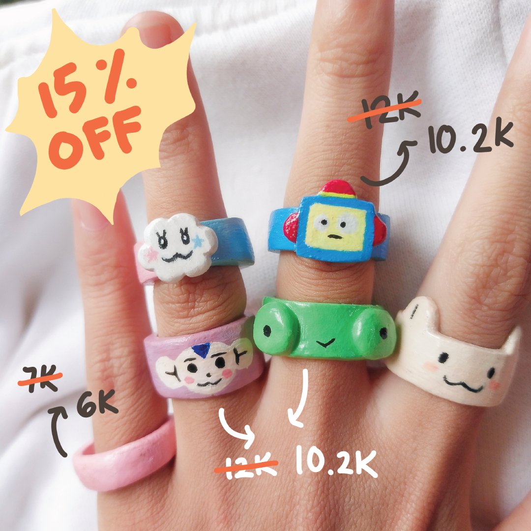 golbezacorner's tweet image. [RT, Like &amp;amp; Re-share are very appreciated]

🌻7.7 SHOP UPDATE🌻

Hi guys! Ada beberapa update buat event 7.7 besok yg bisa kalian liat disinii! Letsgooo!! ✨✨

#clayrings #claypins #claykeychain #necklace #shopupdate #smallbusiness #kawaiiartist #ghibli