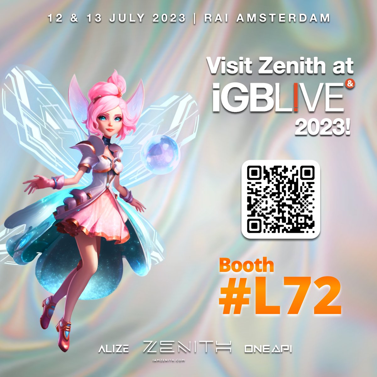 IAMZENITH_0's tweet image. Zenith prepares to make its mark at iGB Amsterdam! Get ready to discover cutting-edge solutions, immersive gameplay, and industry-leading innovations. Join us and discover the future of iGaming! 🎮🌍

#Zenith #igamingapi #ALIZE #OneAPI #igaming #aggregator #pgsoft #latam #iGB