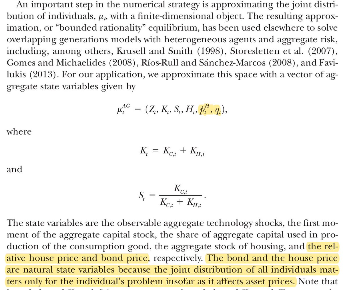 @momin_rayhan @Bellmanequation There actually is a version of Krusell-Smith that makes more sense to me, namely to use the prices themselves as the moments like e.g. in this paper by Favilukis @LudvigsonSydney @SVNieuwerburgh sydneyludvigson.com/s/hwcJPE.pdf