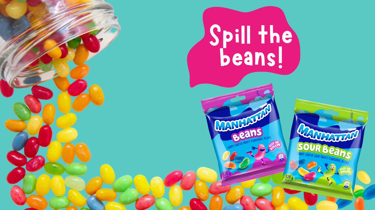 ManhattanSa's tweet photo. Need a sweet party treat❓Spill the Beans and give in to the sweet or sour notes of our Jelly Beans 🤪 Tell us which flavour keeps you going back for more 💃 #ManhattanSweets #Sweets #Treats #AddSomeSweetness #SweetAndSour #Party #PartyInMyMouth #Jellybeans https://t.co/JvDJBnfGYj