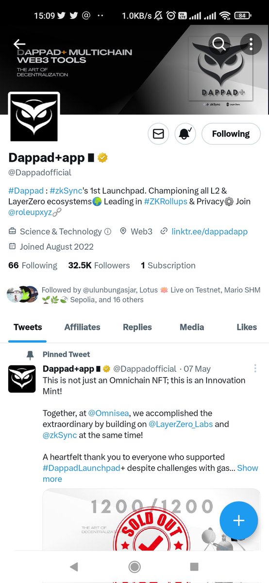 Popo29221150's tweet photo. @Dappadofficial @omnisea Next big thing on #LayerZero #OmniChain
@Pikachu0896
@ArabCryptoNFT
@ulunbungasjar
@reborn_poor
#NFT #Giveaway #OWLPASS https://t.co/yltiYgt3RF