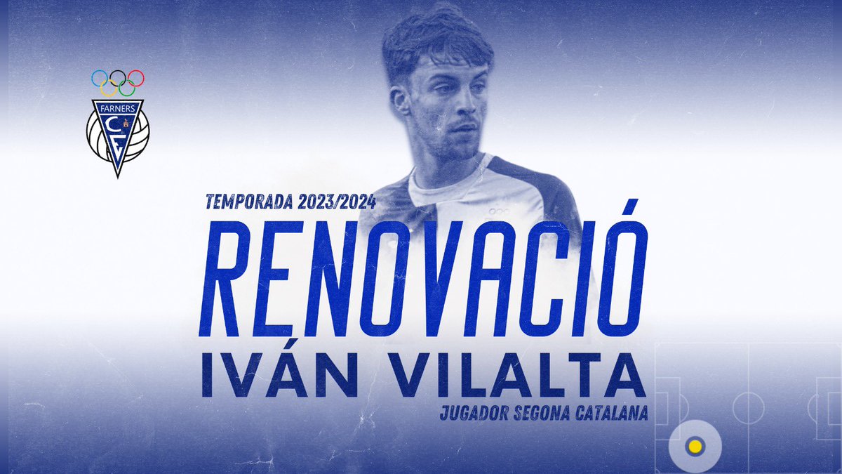 futbolfarners's tweet photo. 🧨 RENOVACIÓ 🧨 

L'Ivan Vilalta renova el seu compromís per la temporada 23-24. El defensa continuarà vestint la nostra samarreta el proper curs.
@ivanvilaltaaa: "Un any més i amb més ganes que mai. Que això no pari!" 🛠️💙

#FarnersSempreEndavant #2cat1 https://t.co/1REom7ehzm