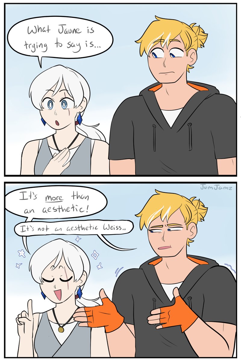 JumJamz's tweet photo. Jaune would be a good parent, sure.
But this feels like a goofy way to make a decision
#RWBY #Sunflakes #NoahsArcRWBY https://t.co/xjS94kZLGm
