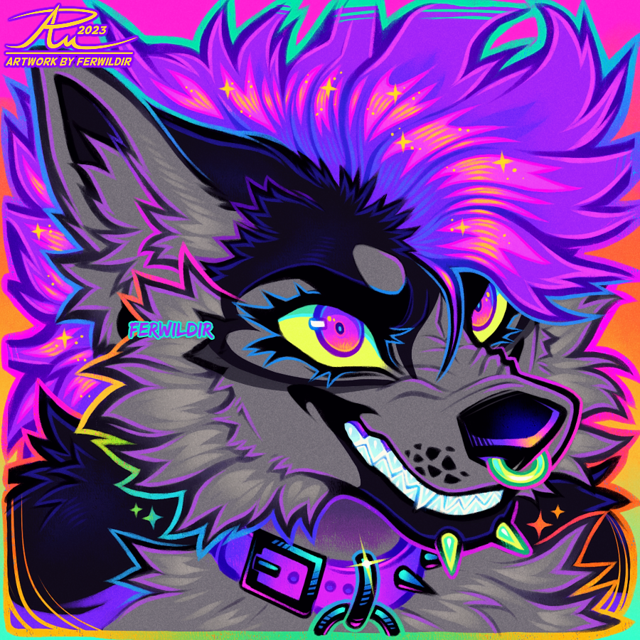 Ferwildir's tweet image. Detailed Headshot Commission for @Muttasaur!