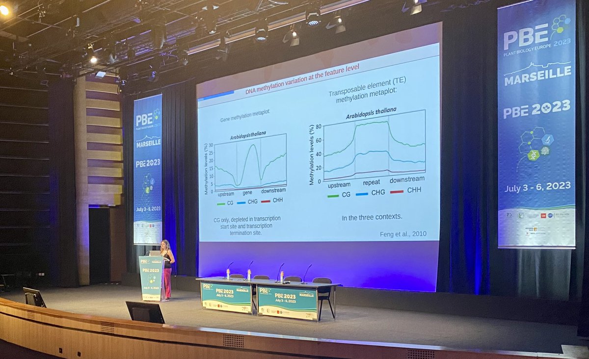 Aline Muyle talks about methylation on the 3rd day at PBE2023