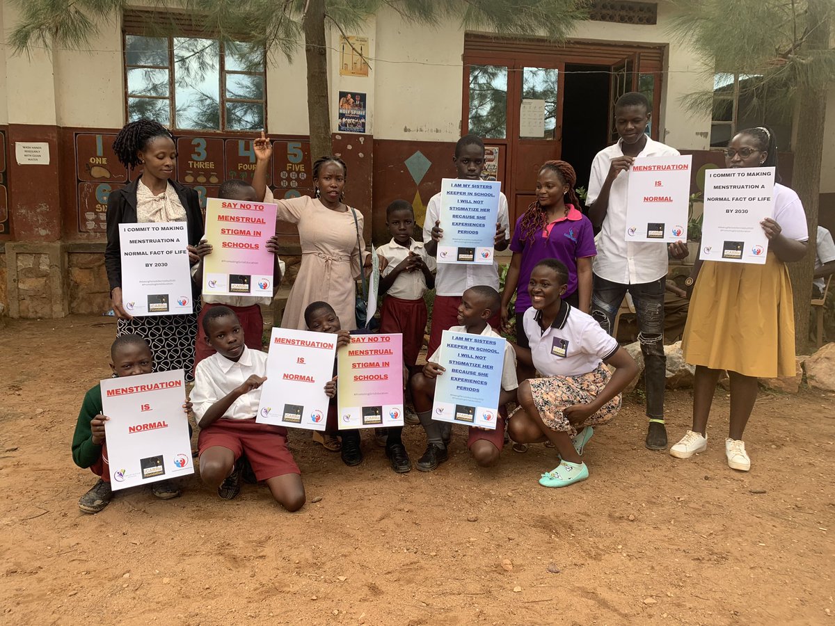 Nab20Margret's tweet photo. #Together we can Break Menstrual stigma #Engaging boys to create a comfortable education environment for girls.#Memprow Uganda #Dare for the future initiative #icarre Uganda https://t.co/Gd9MGZmOX8