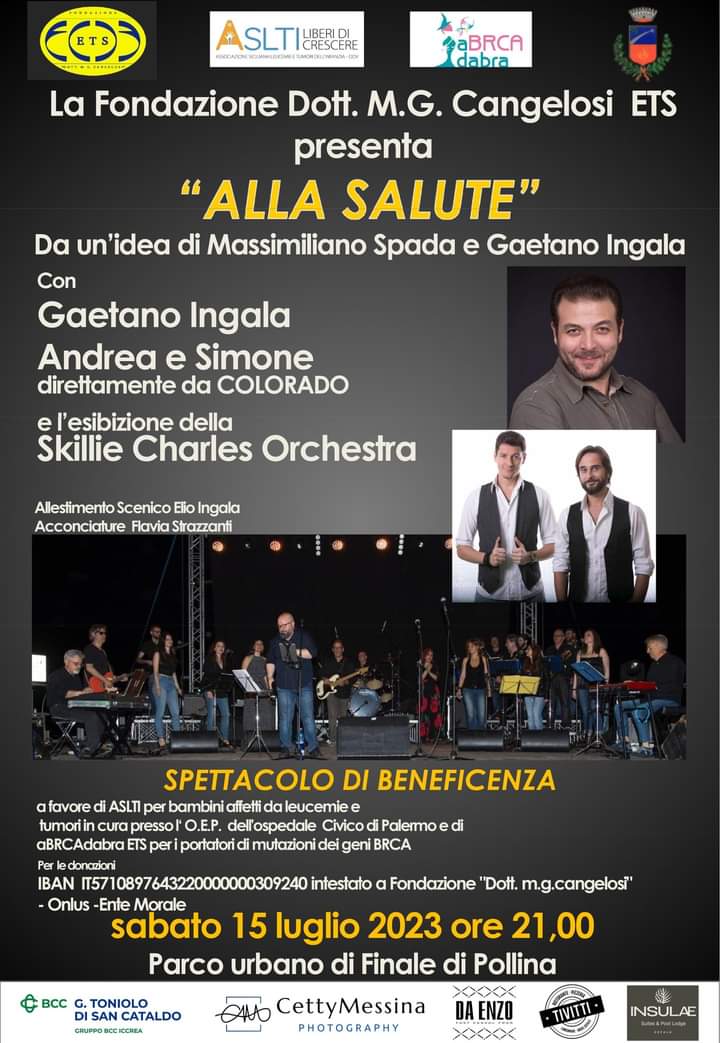 GaetanoIngala's tweet photo. #spettacolo #beneficenza #ASLTI #aBRCadabra dona https://t.co/7TYal3fuqY
#allasalute #teatro #15luglio2023 #finale #pollina #fondazionemgcangelosi #massimilianospada #gaetanoingala #attore #andreadandreagiovanni #simonegallo #andreaesimone #colorado e #skilliecharlesorchestra https://t.co/4JZbsyv8gd