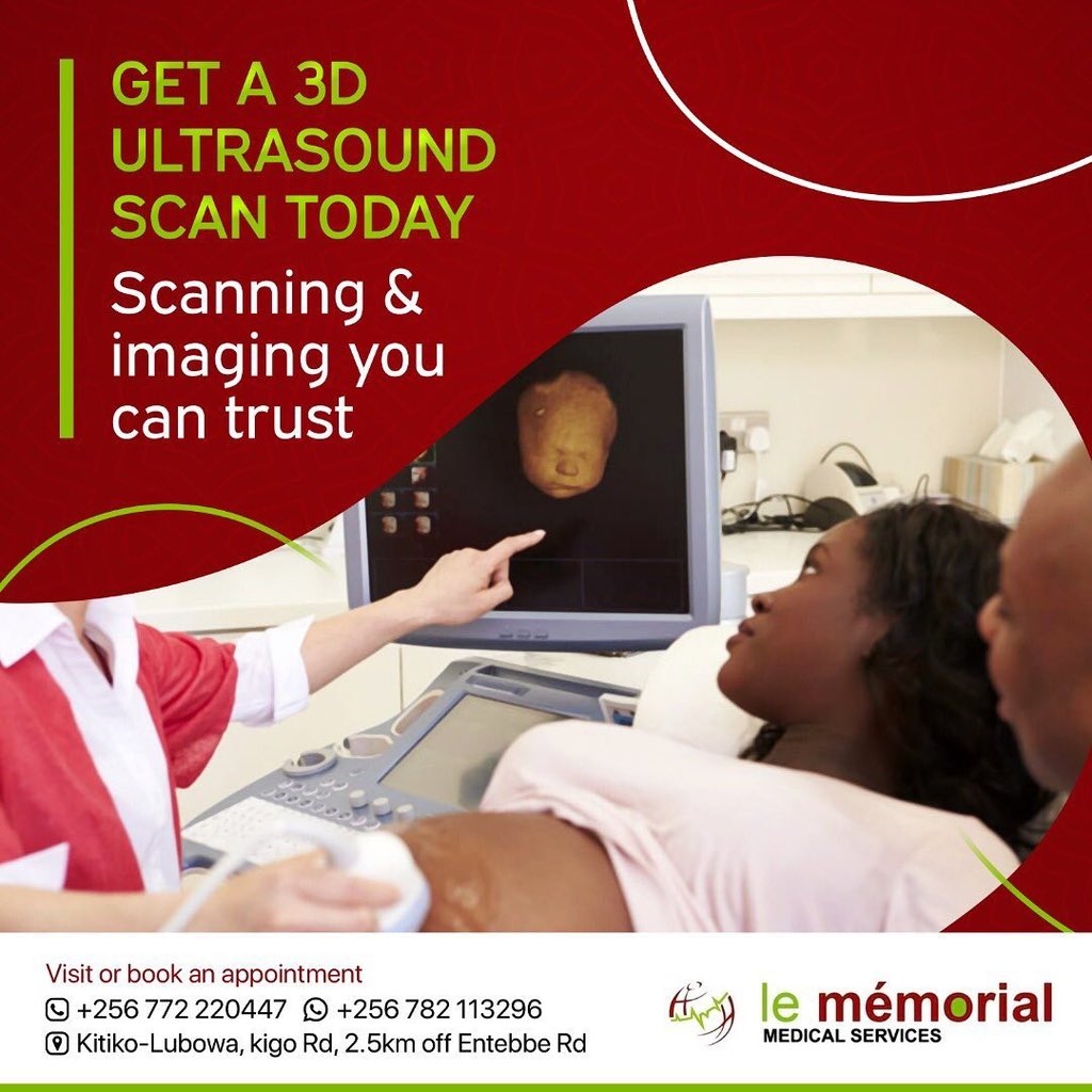 LeMemorialUg's tweet photo. Considering getting a 3D sonogram? Visit us for imaging and scanning you can trust.
.
#LeMemorial #UltraSoundScan #Imaging #Maternity #Antenatal https://t.co/hH9iRHxAXT