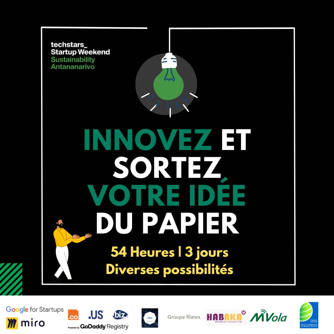 #Techstars_startup_weekend_sustainability

Un évènement de 3jrs qui vous prépare à devenir une vraie Startup : mentoring, reseautage, investissement, etc. Domaines cibles : l'energie verte,developpement durable, ...
 tinyurl.com/Techstartupwee…