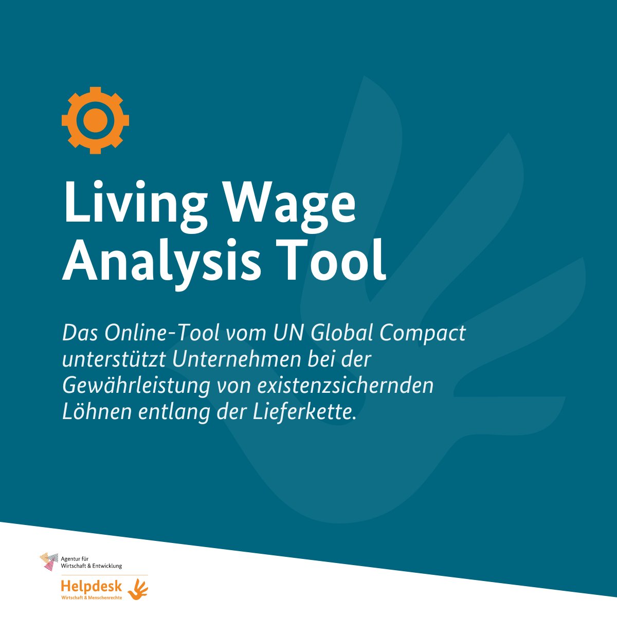 Wie können Sie in Ihrem Unternehmen existenzsichernde Löhne entlang der Lieferkette sicherstellen? Das Living Wage Analysis Tool (LWAT) vom <a href="/globalcompact/">UN Global Compact</a> unterstütz Sie in dem Prozess mit einer kostenfreien Einschätzung. 👉 livingwagetool.unglobalcompact.org