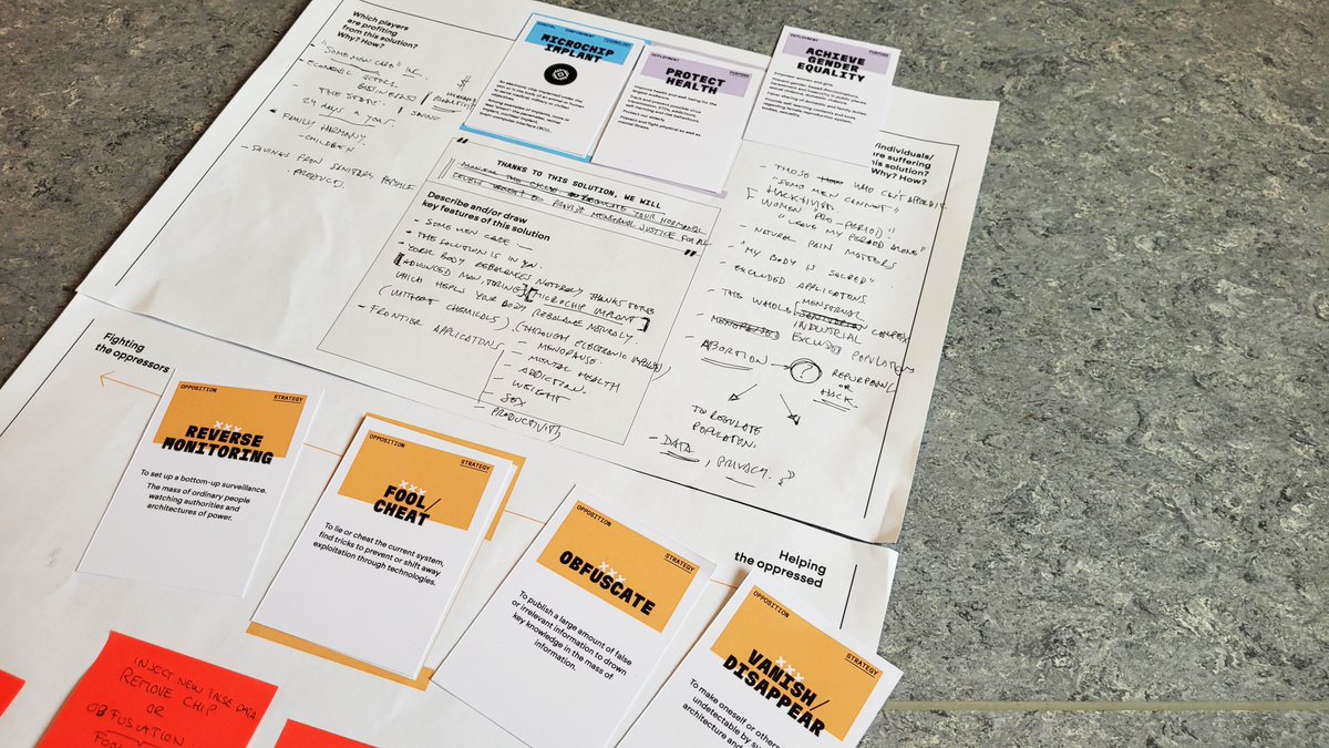 Three provocative scenarios have been designed:
- A geofenced employment service fostering precariat
- Facial recognition used to build a “safer Internet” locking harassers offline
- Microchip implants to bring so-called “menstrual justice” while controlling women's bodies