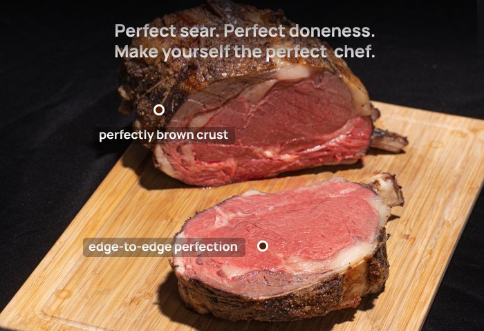 DREOofficial's tweet photo. The #ChefMaker has officially conquered the colossal 6.6-pound #tomahawk prime rib roast #challenge.  Juicy perfection on the inside and a mouthwatering crispy exterior, ChefMaker effortlessly masters even the most challenging cooks. https://t.co/VTVvj9ROdH