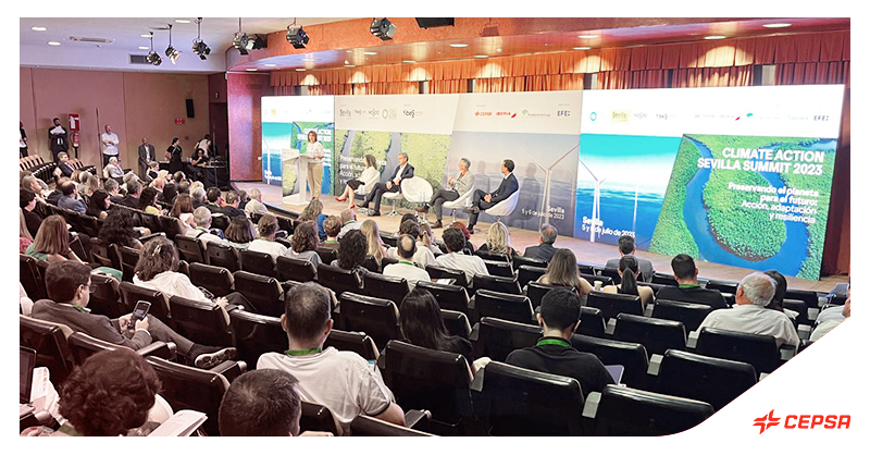 Hoy ha comenzado la 3ª edición del <a href="/summit4oceans/">Climate Action Sevilla Summit 2023</a> bajo el lema "Preservando el planeta para el futuro: Acción, adaptación y resiliencia". 🙌

Este foro, del cual somos patrocinadores oficiales, está enfocado en la lucha contra el cambio climático y la #transiciónenergética.
