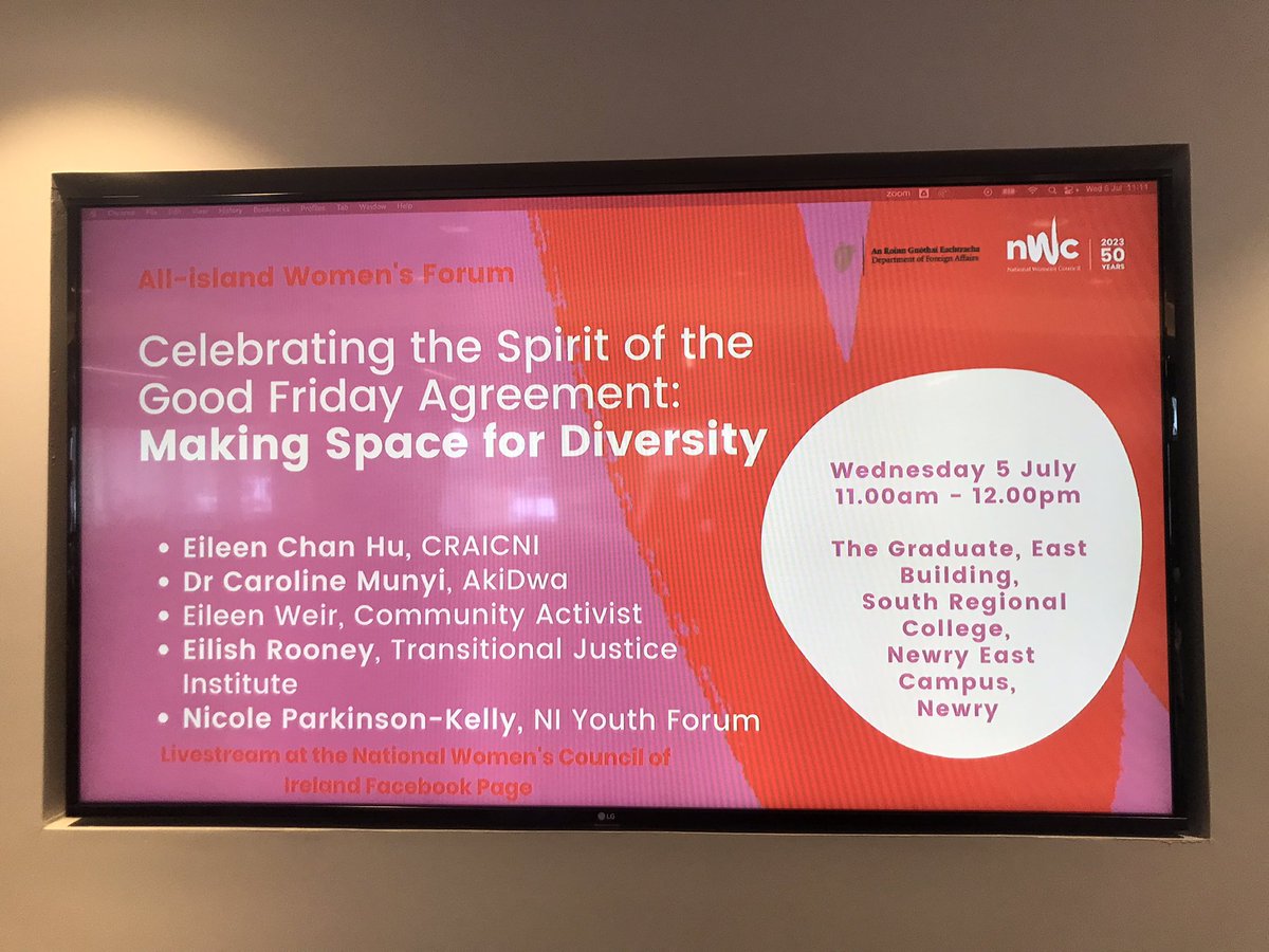 👏Thrilled to be here in Newry this morning for the #AllIslandWomensForum - we’re celebrating the spirit of the #GoodFridayAgreement &amp; making space for diversity 

👀 You can watch along over on our Facebook