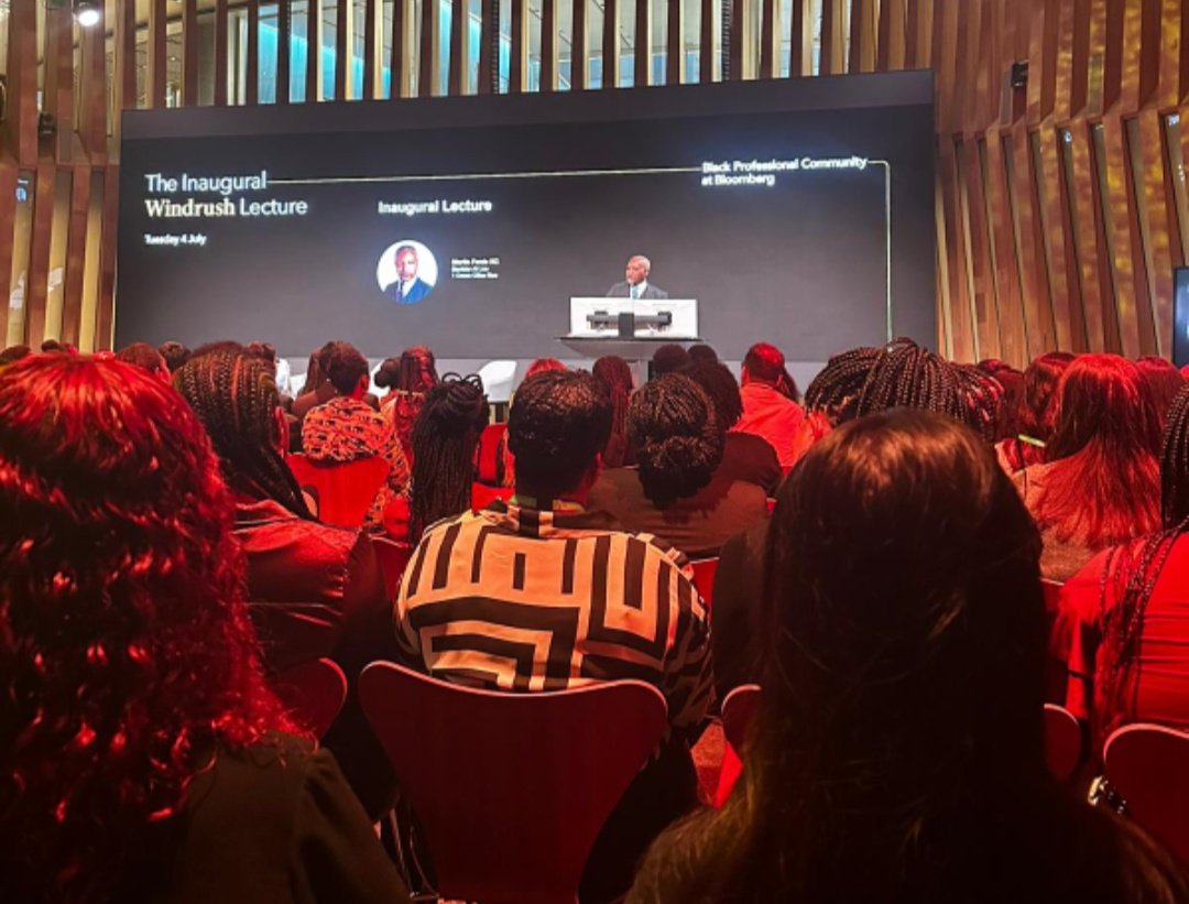 Brilliant Inaugural #VoicesofWindrush Lectur delivered by Martin Forde KC with <a href="/BellRibeiroAddy/">Bell Ribeiro-Addy MP</a> <a href="/kaynekawasaki/">Kaynekawasaki</a> &amp; <a href="/SoniaMeggie/">Sonia Meggie ✨</a>. Special thanks to Sonia &amp; her team at Bloomberg for the partnership &amp; insights.

Lecture will be available on voicesofwindrush.com soon

#VoWFest2023