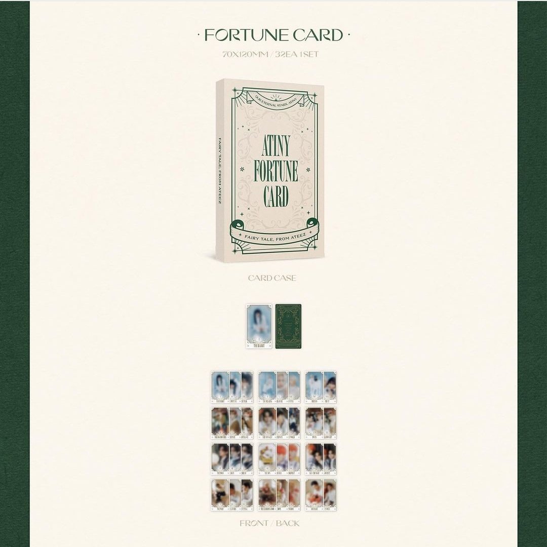 0323karts's tweet photo. ♡ WTB LFS
ATEEZ 4th Fankit Fortune Card

— 1 set/1 deck
— dm/reply me pls ! https://t.co/aAUJaoDfS1