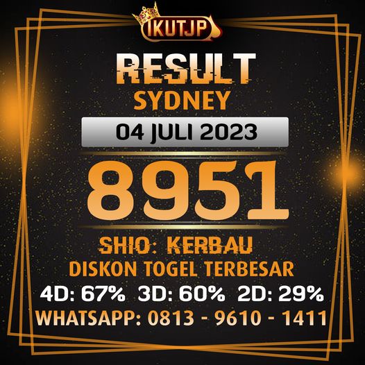 ikutjp's tweet photo. Result Sydney 04 Juli 2023
📷8951📷
Shio: Kerbau
Selamat bagi yang JP!
Link Daftar IKUTJP: https://t.co/JglMsl8e69
#ikutjp #sydney #resultsidney #resultsydney #livedrawsidney #livedrawsydney #livesidney #livesydney #resultsidneyhariini #resultsydneyhariini #resultsidney04juli https://t.co/wv4xpSVSIN