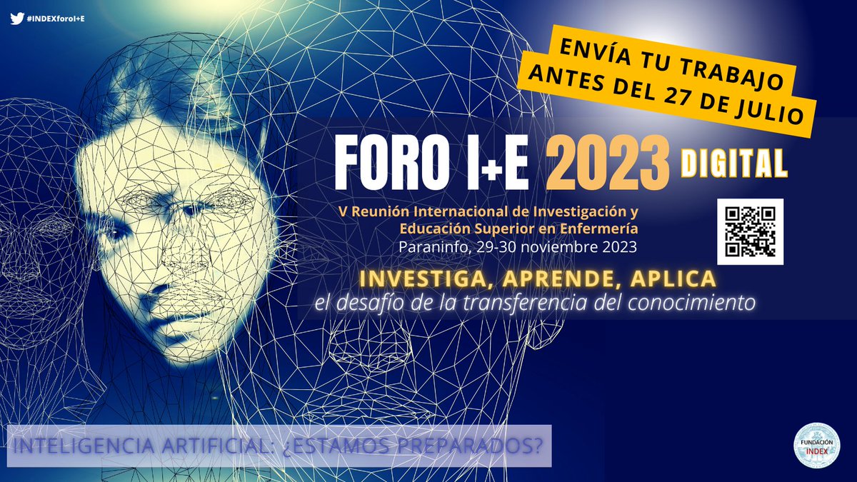 fundacionindex's tweet photo. 💙¡Tienes tres semanas para enviar tu trabajo al Foro I+E 2023!💙No dejes pasar la oportunidad🧐¿Has implementado una buena práctica y quieres contarlo?😌¿Eres docente y tus clases son innovadoras?😍
¡Te esperamos en noviembre! 👉https://t.co/98UfRm0yJJ
#INDEXforoI+E https://t.co/Lk27qqqxij