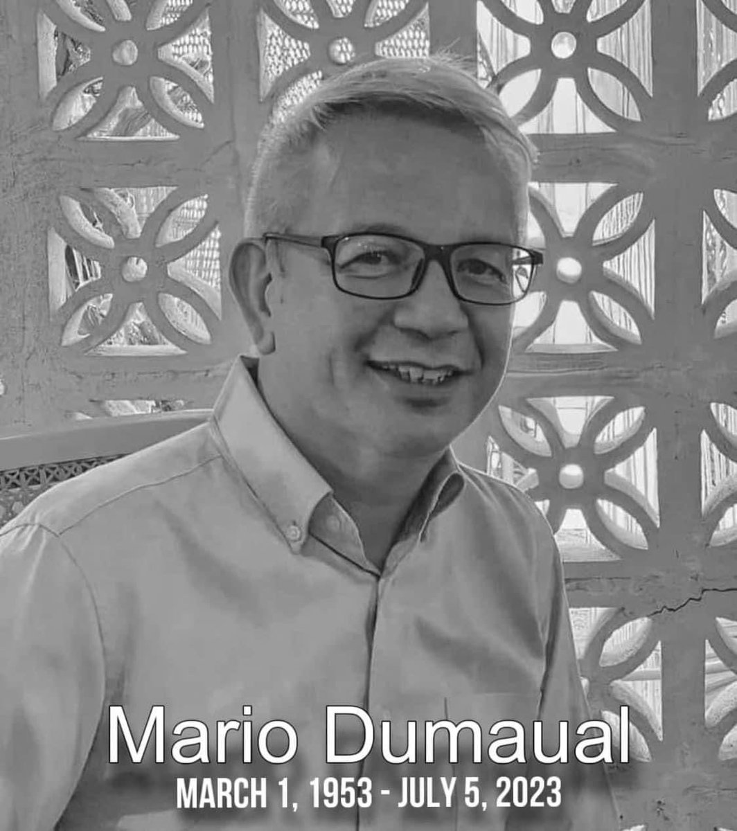 kowalerts's tweet photo. Rest in Peace Mr. Mario Dumaual 😔😭💔

The showbiz reporter passed away today due to complications from the heart attack he suffered more than a month ago.

Condolence to the bereaved family and friends. https://t.co/PmwrNobGcZ