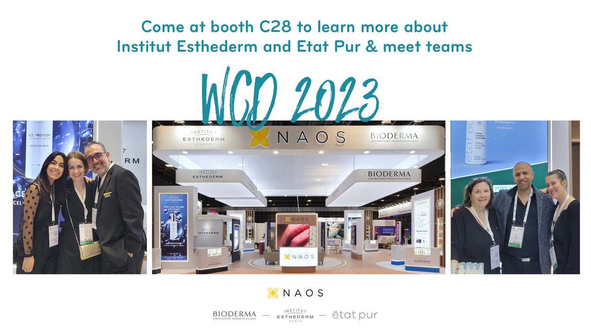 NAOS Medical: Bioderma, Instit Esthederm, Etat Pur (@naosmedical) on Twitter photo Second day of the exhibition area at the @wcd2023sg
BIODERMA is not the only brand presented at the WCD!
👉 Visit our booth C28 to learn more about Institut Esthederm & Etat Pur and meet teams
✅ <a href="/NAOS_Global/">NAOS_Global</a> actions at the WCD: ask.naospro.com/event-calendar…
#dermatology #WCD2023 Second day of the exhibition area at the @wcd2023sg
BIODERMA is not the only brand presented at the WCD!
👉 Visit our booth C28 to learn more about Institut Esthederm & Etat Pur and meet teams
✅ <a href="/NAOS_Global/">NAOS_Global</a> actions at the WCD: ask.naospro.com/event-calendar…
#dermatology #WCD2023