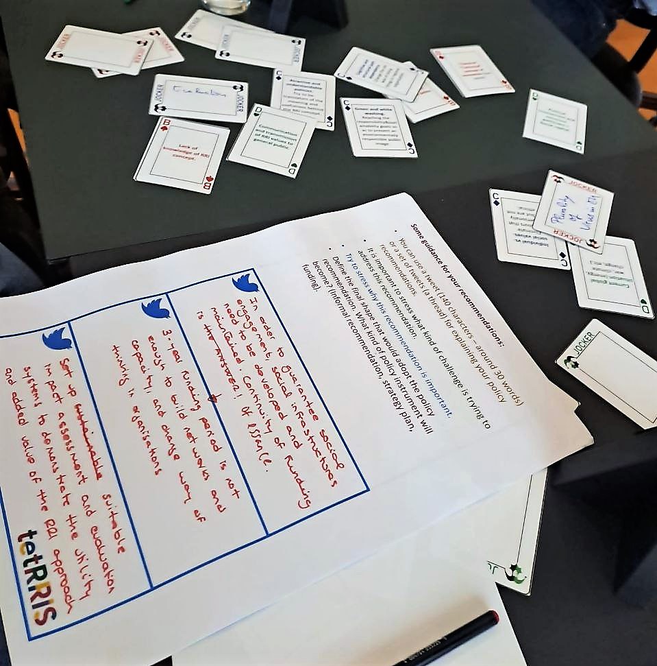 📢The first workshop of the TetRRIS #PolicyLab, lead by <a href="/tecnalia/">TECNALIA</a>, focuses on Policy Recommendations to spred #RRI implementation in regions.

Experts are thinking about how to engage people through th use of social networks! 📲
