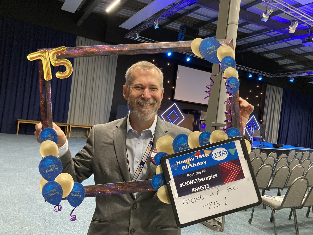 Psyched to celebrate NHS at 75 at <a href="/CNWLNHS/">CNWL NHS FT</a> Therapies Conference today. #cnwltherapies #nhs75