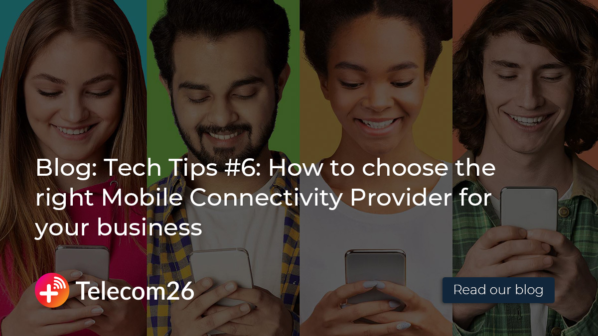 Telecom26_AG's tweet image. 💡The latest blog in our Tech Tips series outlines how to choose the right mobile connectivity provider for your business: telecom26.ch/telecom26-reso… #mobileconnectivity #connectivityprovider #MNO #globalconnectivity #mobileoperators