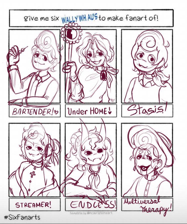 pinkysdreaming's tweet photo. round one! this was fun! (bartender by @apple2510814186, underhome by @MelloAct, stasis by @ChasingTactics, streamer by @tP2554762065832, endless by @SHIKOURE_, multiverse therapy by @teo_b00 ) #WelcomeHome #WelcomeHomeAU https://t.co/VZdIt0tRR5