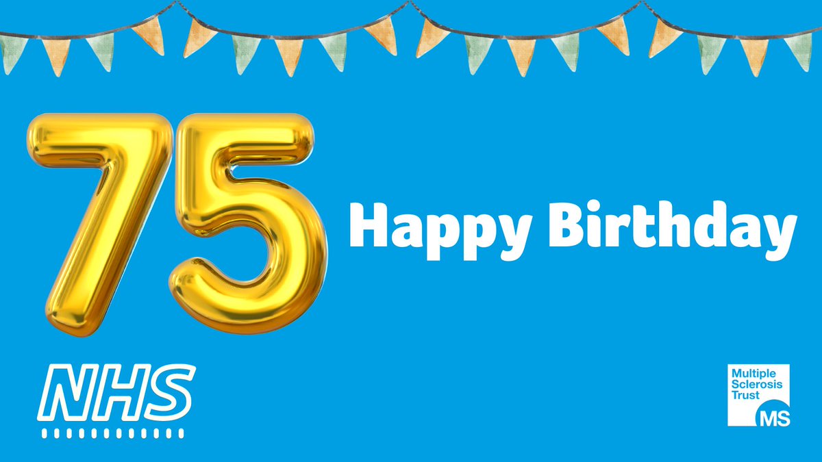 Happy 75th birthday to the NHS!

Today we're celebrating all of the amazing NHS healthcare professionals who we have the pleasure of working with. Your dedication and and commitment shines through every day.

Here's to another 75 years.

#MS #MultipleSclerosis #MSAwareness