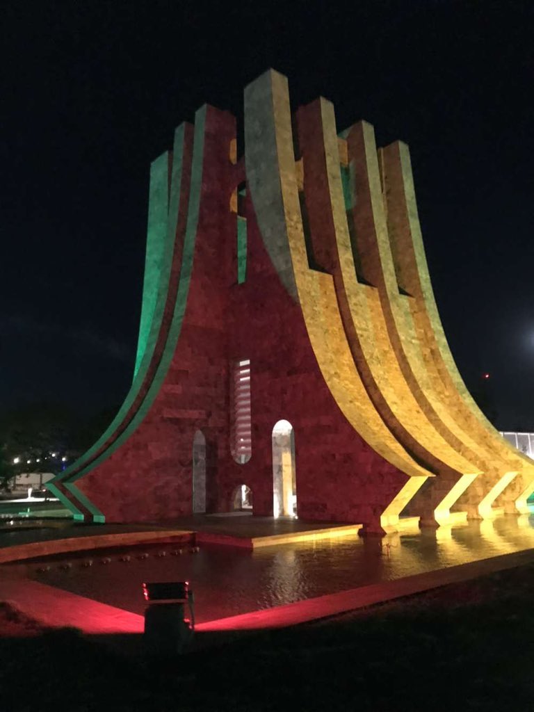 The redeveloped Kwame Nkrumah Memorial Park. 

#OneDrop #storm #ghana
#GHTourism 
#KwameNkrumah