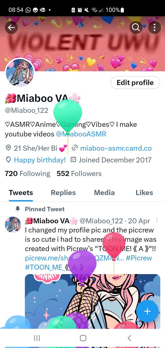 Miaboo_122's tweet photo. Heck yee it's balloon time I'm finally a Taylor Swift song 🎵 22 💜 https://t.co/5YLnnHuK04