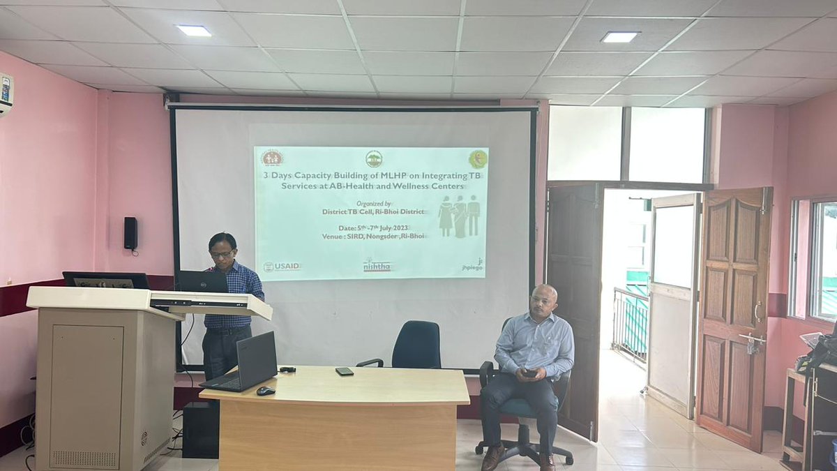meghalayahealth's tweet photo. 3 days capacity building of Mid Level Health Providers on Tuberculosis services in #RiBhoi.
The programme was organized by the District Tuberculosis Officer and the sessions were felicitated by @USAID_NISHTHA @jhpiego
#TrainingForHealth #TBHaregaDeshJeetega #TBMuktBharat https://t.co/TIqDnd7Ckg